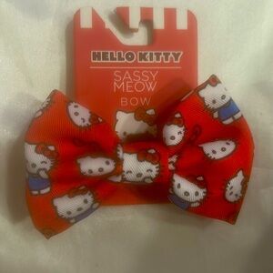 Sassy Meow Hello Kitty Red Slider Bow